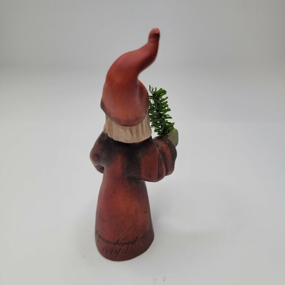 Allyson Nagel 1994 Santa Figurine Figure Doll Tree Evergreen Signed - Picture 3 of 7